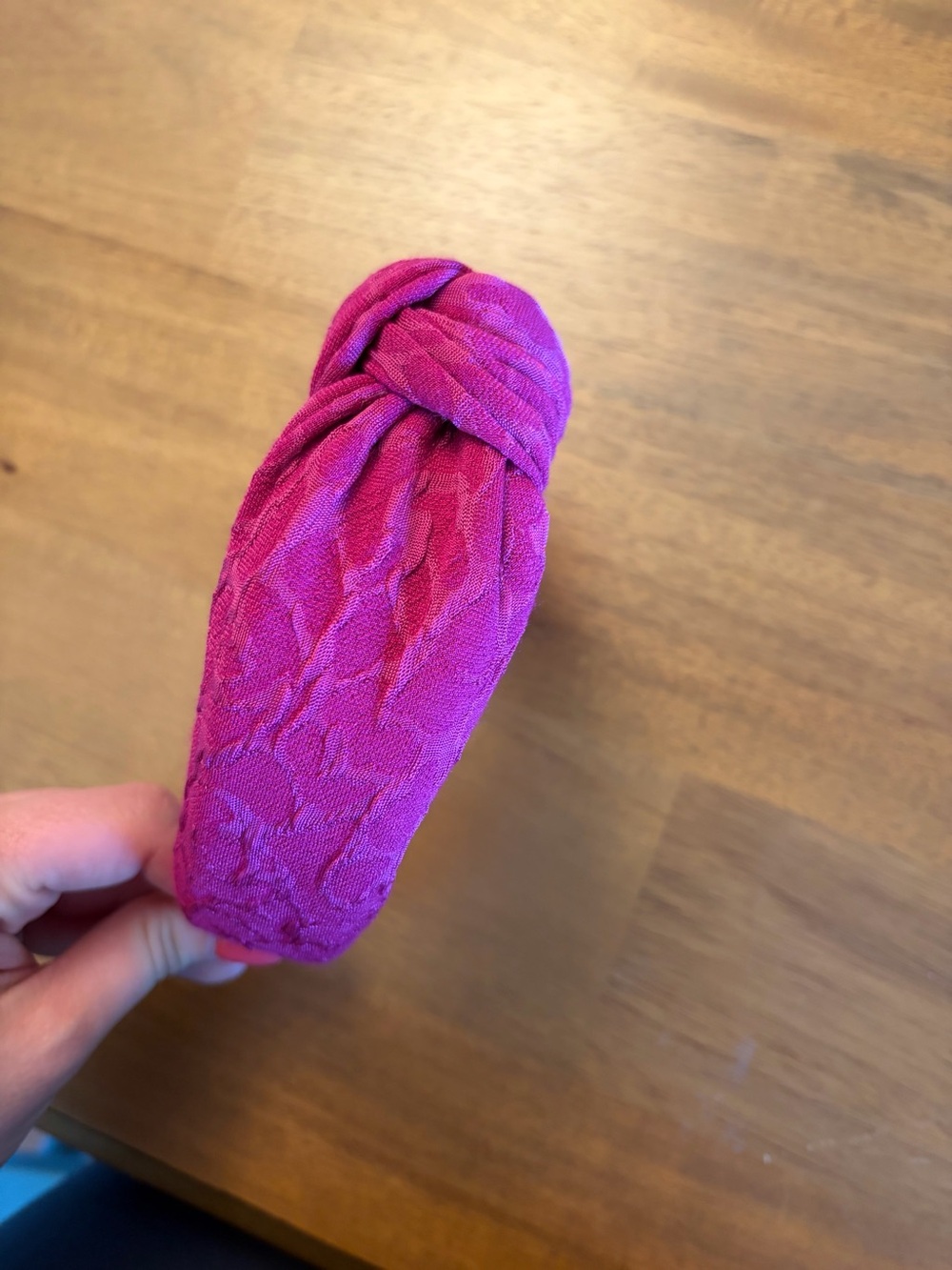 Amazon Hot Pink Knotted Headband - Picture 2 of 2
